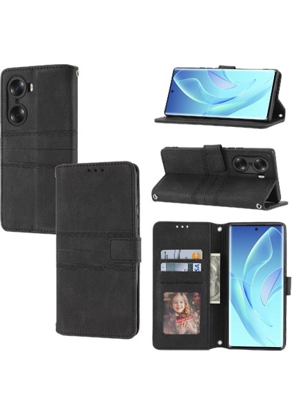 Onur 60 Pro Pu Deri Kickstand Manyetik Kapatma Cüzdan Için Flip Case (Yurt Dışından)