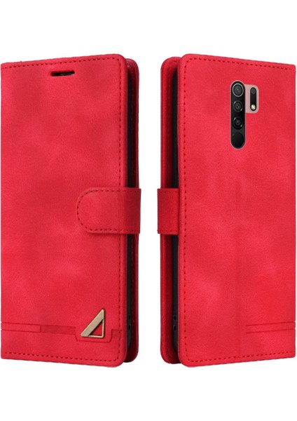 Xiaomi Redmi 9 Cüzdan Için Flip Case Basit Iş Deri Kılıf Flip (Yurt Dışından)