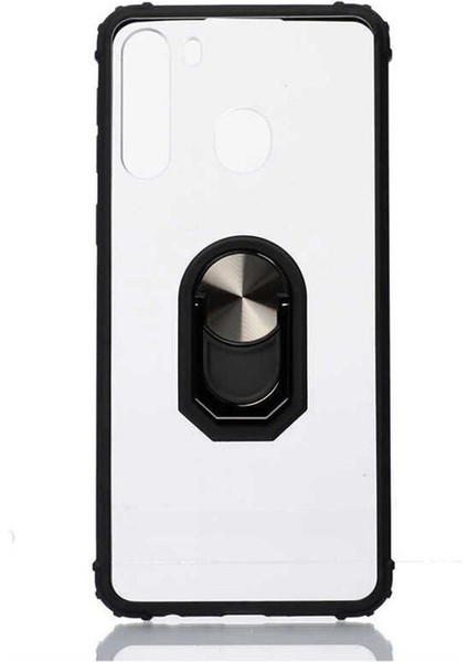 Samsung Galaxy A21 Uyumlu Kılıf Mola Kapak, Siyah