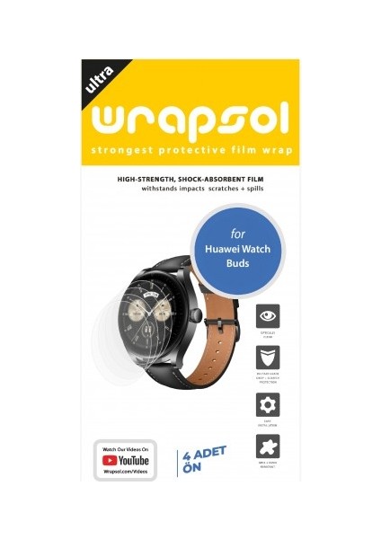 Huawei Watch Buds Akıllı Saat Ekran Koruyucu Poliüretan Film fiyatları