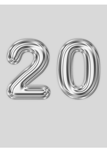 30 Yaş - 20 Yaş - 10 Yaş Gold ve Gümüş Gri Rakam Folyo Balon fiyatları