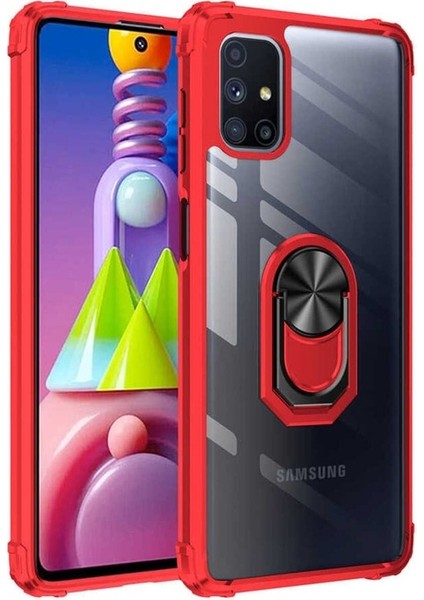Samsung Galaxy M51 Uyumlu Kılıf Mola Kapak, Kırmızı