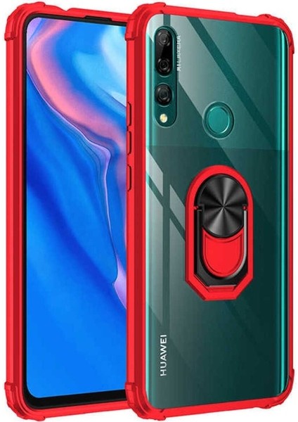Huawei Y9 Prime 2019 Uyumlu Kılıf Mola Kapak, Kırmızı