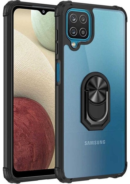 Samsung Galaxy M12 Uyumlu Kılıf Mola Kapak, Siyah