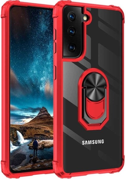 Samsung Galaxy S21 Uyumlu Kılıf Mola Kapak, Kırmızı