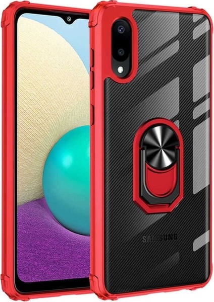 Samsung Galaxy A02 Uyumlu Kılıf Mola Kapak, Kırmızı