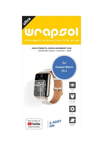 Huawei Watch Fit 2 Akıllı Saat Ekran Koruyucu Poliüretan Film fiyatları