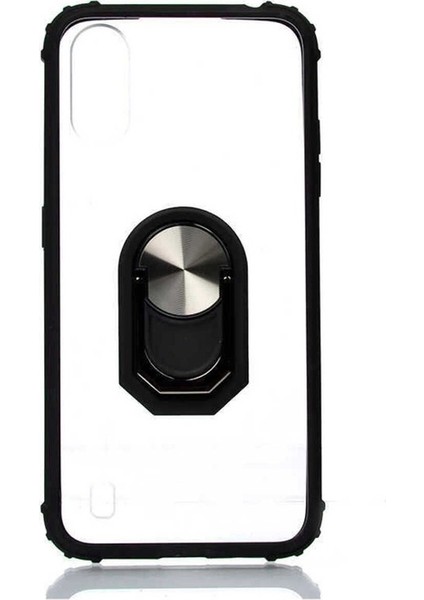 Samsung Galaxy A01 Uyumlu Kılıf Mola Kapak, Siyah