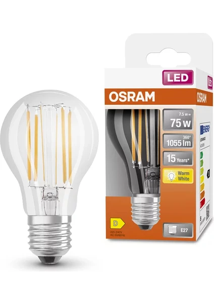 LED Fılaman cl 60 7W/4000K E27 806LM