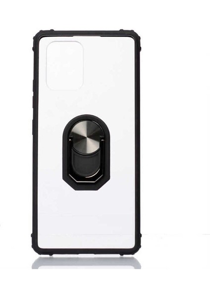 Samsung Galaxy A91 (S10 Lite) Uyumlu Kılıf Mola Kapak, Siyah