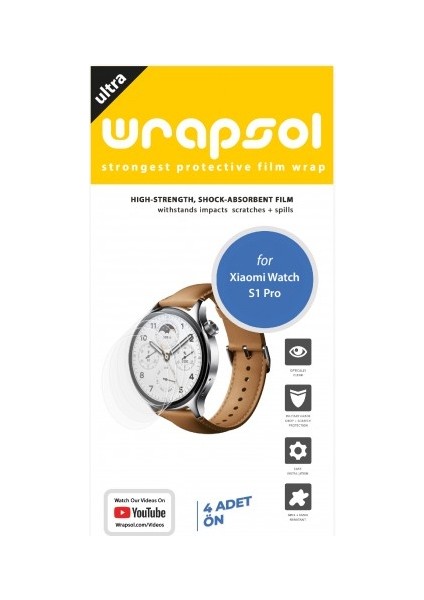 Xiaomi Watch S1 Pro Akıllı Saat Ekran Koruyucu Poliüretan Film fiyatları