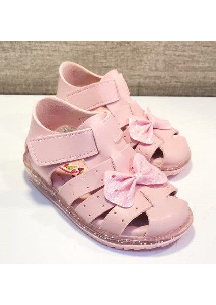 K-70 Kız Bebe Fiyonklu Sandalet Pembe