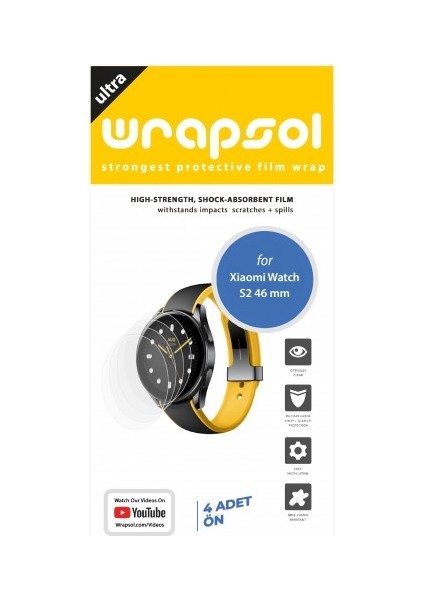 Xiaomi Watch S2 46 mm Akıllı Saat Ekran Koruyucu Poliüretan Film fiyatları