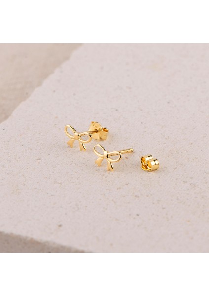 14 Ayar Altın Fiyonk Küpe 0,66 gr