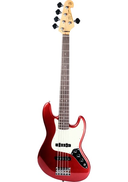 SJB62 /5/MRD 5 Telli Bas Gitar (Metallic Red)