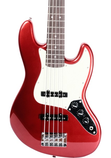 SJB62 /5/MRD 5 Telli Bas Gitar (Metallic Red)