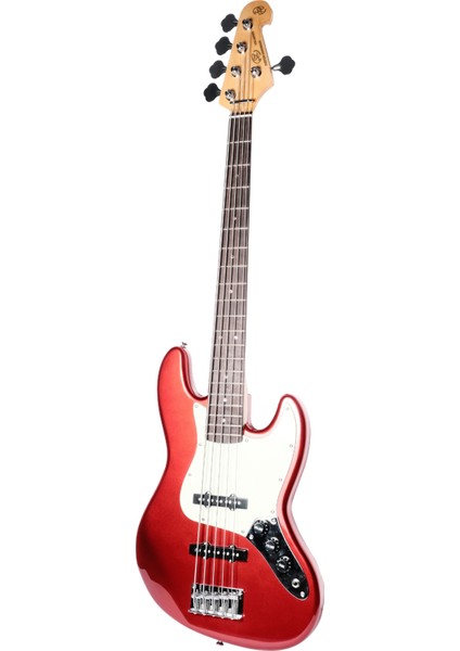 SJB62 /5/MRD 5 Telli Bas Gitar (Metallic Red)