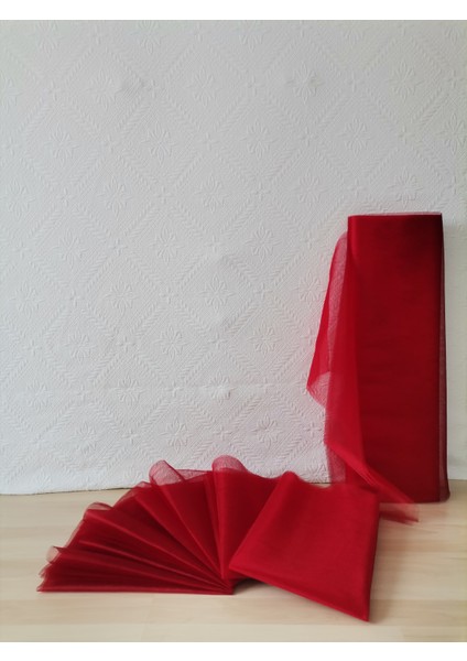 5 Adet 100X300 Kristal Tül Düğün Bohça Süsü Nikah Bohça Süsü Nişan Bohça Süsleme Tülü