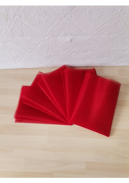 5 Adet 100X300 Kristal Tül Düğün Bohça Süsü Nikah Bohça Süsü Nişan Bohça Süsleme Tülü fiyatları