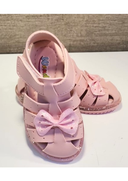 K-70 Kız Bebe Fiyonklu Sandalet Pembe