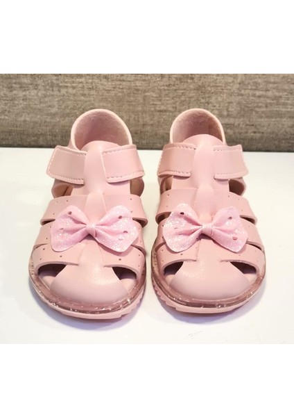 K-70 Kız Bebe Fiyonklu Sandalet Pembe