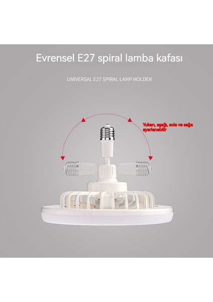 Uzaktan Kumandalı Enerji Tasarruflu Fan Avize Entegre (Yurt Dışından)