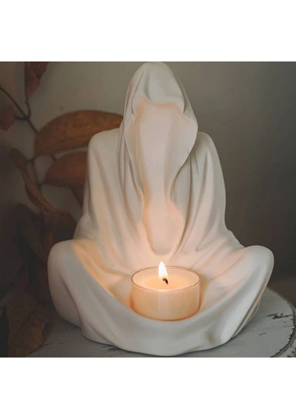 Dua Eden Keşiş Tütsülük ve Mumluk Büyük Boy Beyaz fırsatları