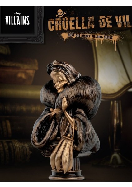Disney Villains Series 015 Cruella De Vil Büst (101 Dalmaçyalı) fırsatları