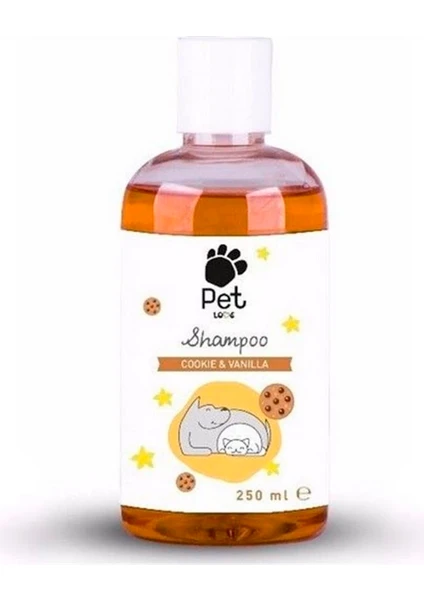 Pet Love Kurabiye ve Vanilya Kokulu Kedi ve Köpek Şampuanı 250 ml