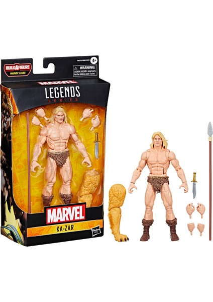 Marvel Legends Ka-Zar (Comics) Aksiyon Figürü (Marvel's Zabu Baf)