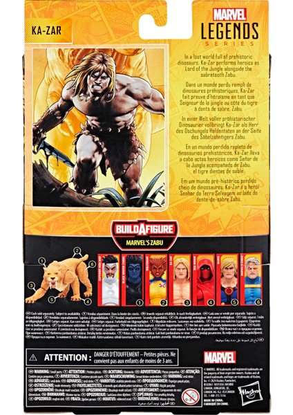 Marvel Legends Ka-Zar (Comics) Aksiyon Figürü (Marvel's Zabu Baf) indirimleri