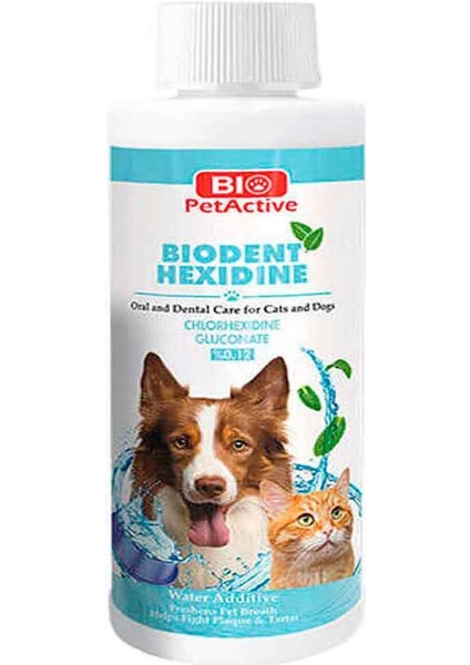 Bio Pet Active Biodent Hexidine Kedi Ve Köpekler İçin Ağız Ve Diş Bakım Solüsyonu 250 Ml