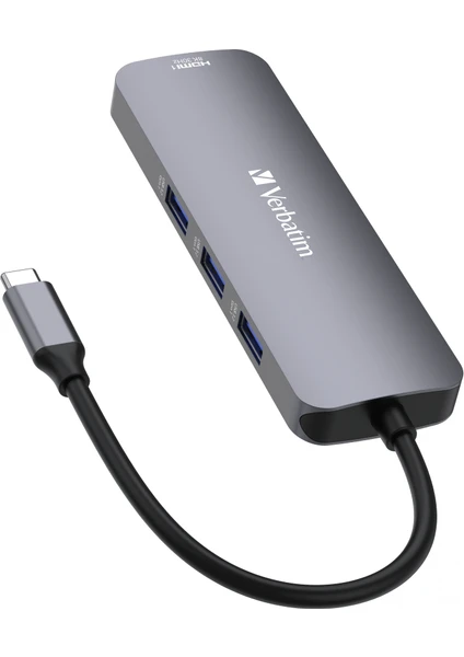 Verbatım 32151 Usb-C Pro 8 Port Çok Bağlantılı Hub Cmh-08