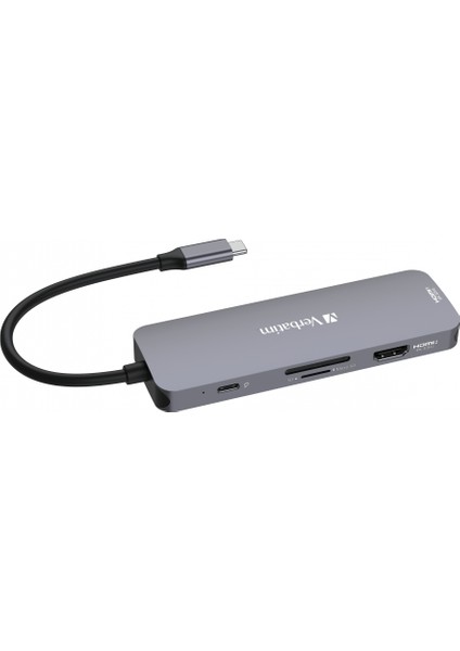 Verbatım 32151 Usb-C Pro 8 Port Çok Bağlantılı Hub Cmh-08