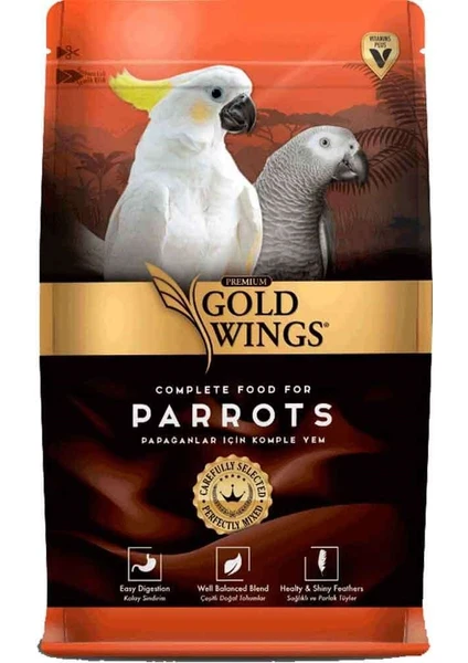 Gold Wings Premium Papağan Yemi 1 Kg