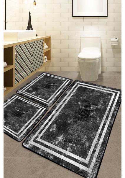 Frezy 3 Lü Set Banyo Halısı Djt