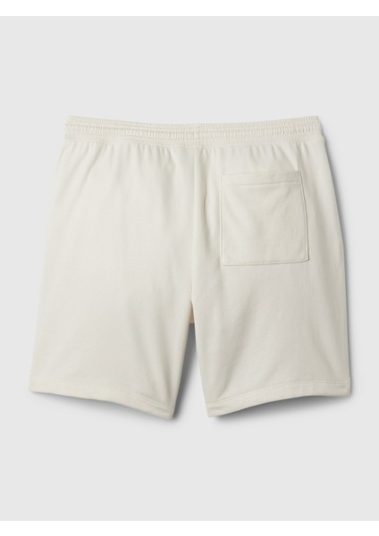 Erkek Kırık Beyaz 7" Gap Logo Şort