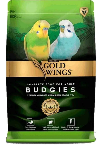 Gold Wings Premium Muhabbet Yemi 1 Kg