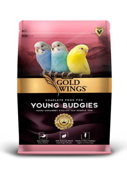 Gold Wings Premium Yavru Muhabbet Yemi 1Kg