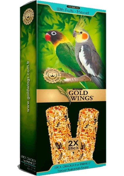 Gold Wings Premium Paraket Krakeri Meyveli 2'li Paket