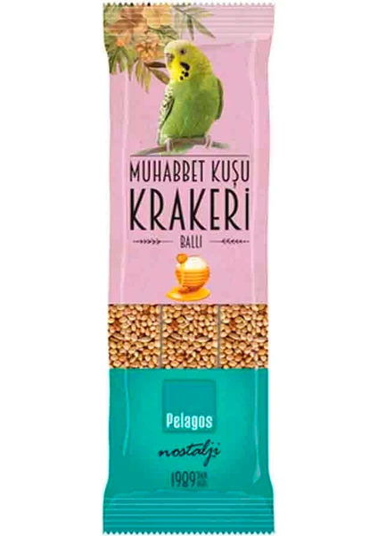 Muhabbet Kuşları için Ballı Kraker 3x28 Gr