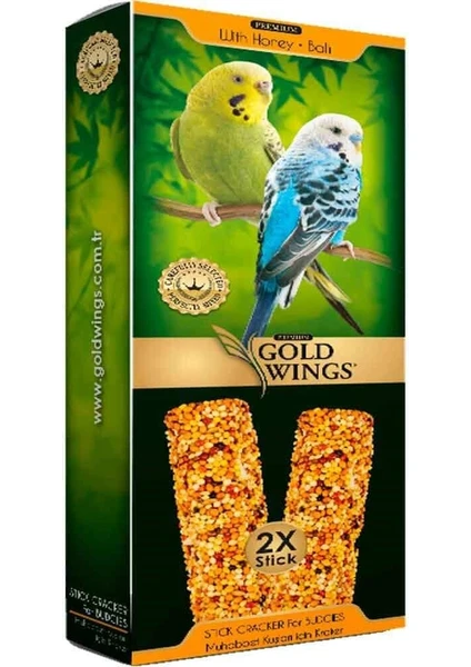 Gold Wings Premium Muhabbet Krakeri Ballı Kutu 2'li Paket