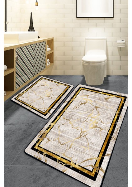 Golida 2 Li Set Banyo Halısı Djt