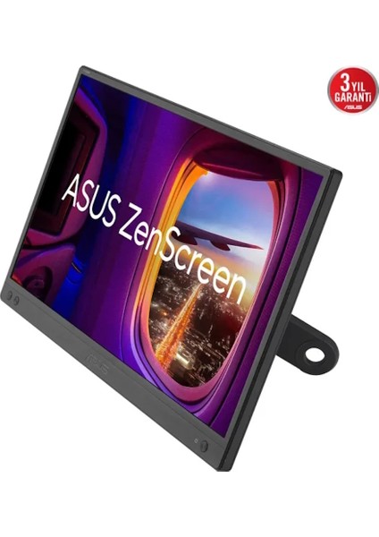 ASUS ZENSCREEN MB166CR   15.6 IPS 1920x1080 5MS USB-C 3YIL MAT EKRAN,360° DAYANAKLI STAND, DUSUK MAVI ISIK TASINABILIR USB MONITOR