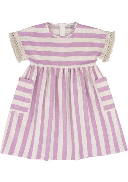 Kız Çocuk Çizgili Elbise