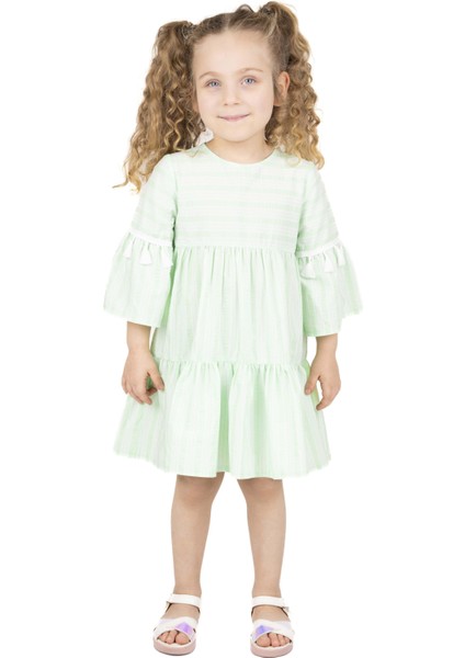 Kız Çocuk Çizgili Elbise