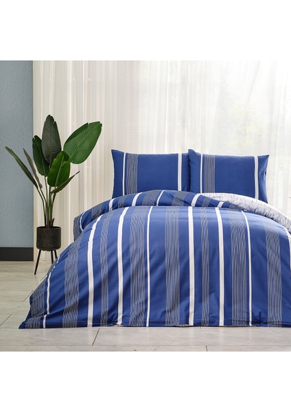 Marine Nevresim Takımı Atlante Çift King Size - Lacivert