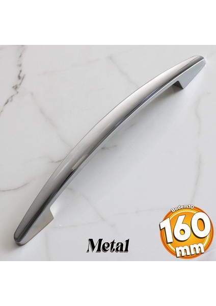 Oluk 160 mm Krom Metal Kulp Mobilya Mutfak Çekmece Dolap Dolabı Kapak Kulpları Kulbu Kulbu 16 cm