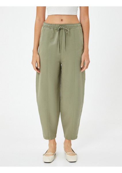 Havuç Pantolon Beli Bağcıklı Normal Bel Cep Detaylı Modal modelleri