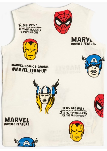 Marvel Atlet Lisanslı Baskılı Kolsuz Bisiklet Yaka fiyatları